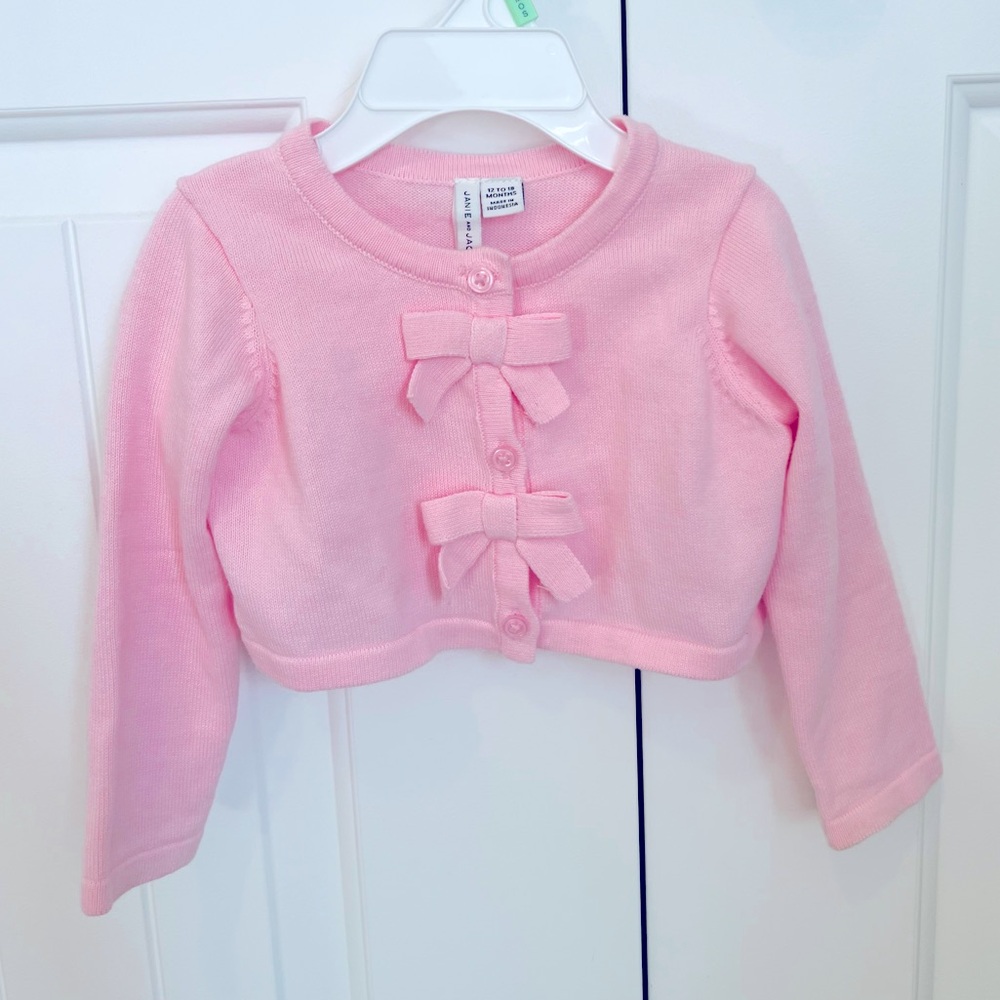 Janie and jack ping cardigan